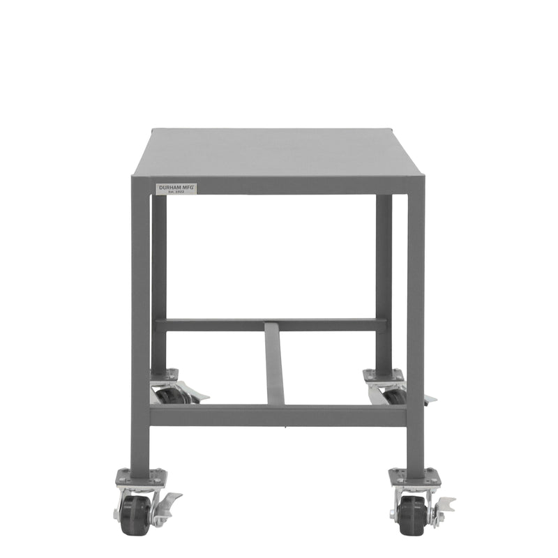 Durham Mobile MT Workbench, 24 x 36, Top Shelf Only, 14 Gauge Steel, 2000 lbs. Capacity, Gray
