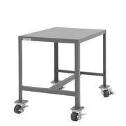 Durham Mobile MT Workbench, 24 x 36, Top Shelf Only, 14 Gauge Steel, 2000 lbs. Capacity, Gray