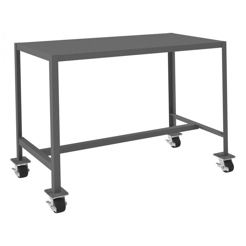 Durham Mobile MT Workbench, 24 x 48, Top Shelf Only, 14 Gauge Steel, 2000 lbs. Capacity, Gray