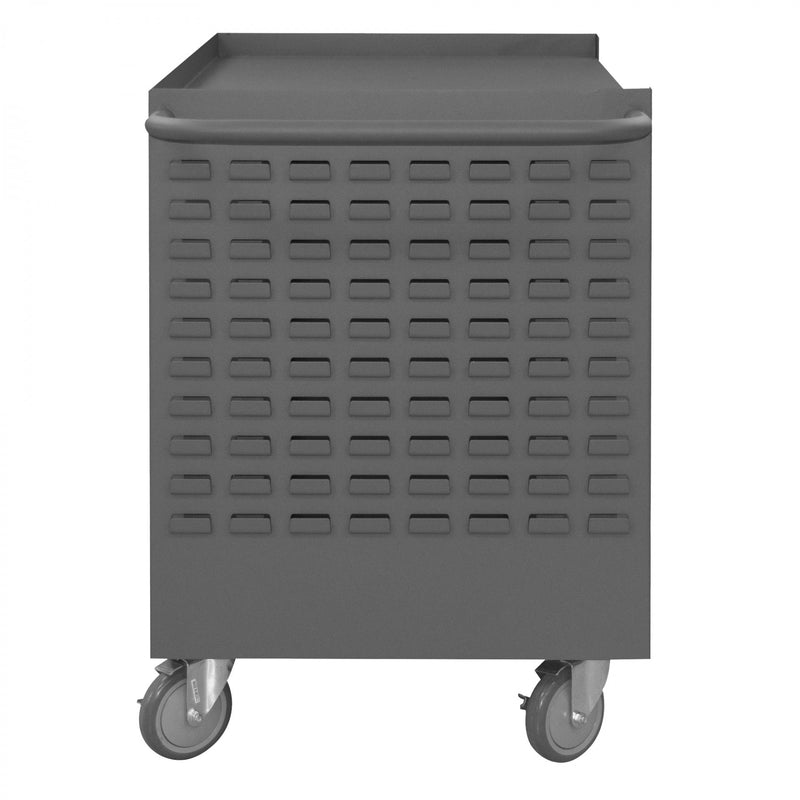 Durham Mobile Wire Spool & Maintenance Cart With 5" x 1-1/4" Polyurethane Casters, (2) Rigid