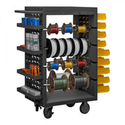 Durham Mobile Wire Spool Cart With 5" x 1-1/4" Polyurethane Casters