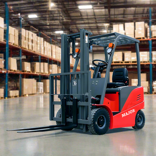 Electric Lithium Forklift in a warehouse