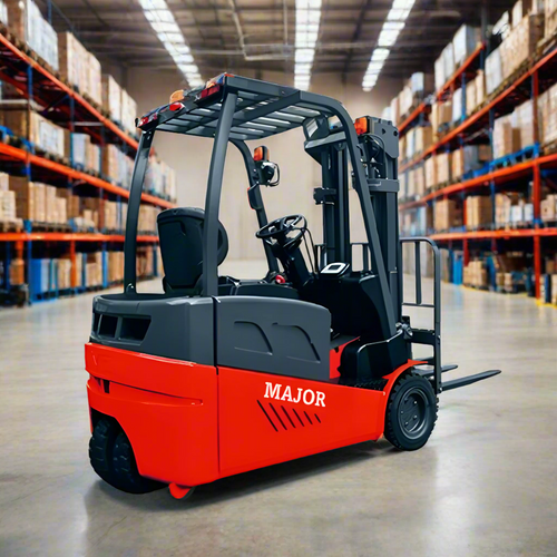 Electric Lithium Forklift in a warehouse