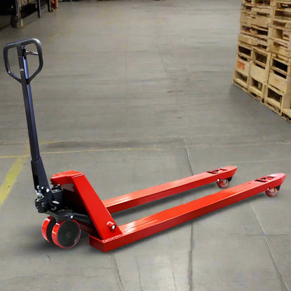 Manual Pallet Jack in a warehouse