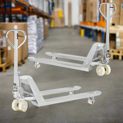 Manual Pallet Jack in a warehouse