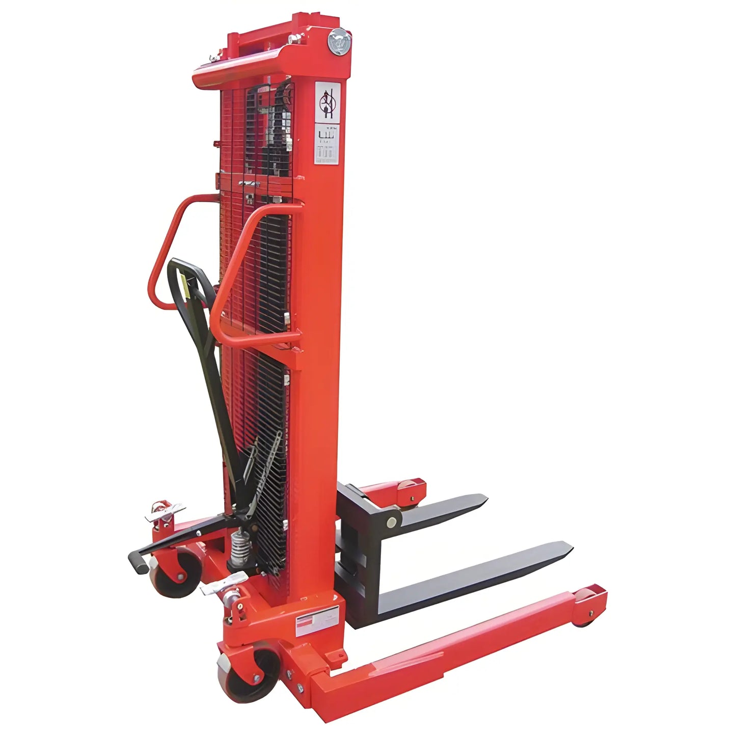 Majorlift Manual Straddle Stacker, 2200 lb Cap, Lift 63″ - MSM22-63