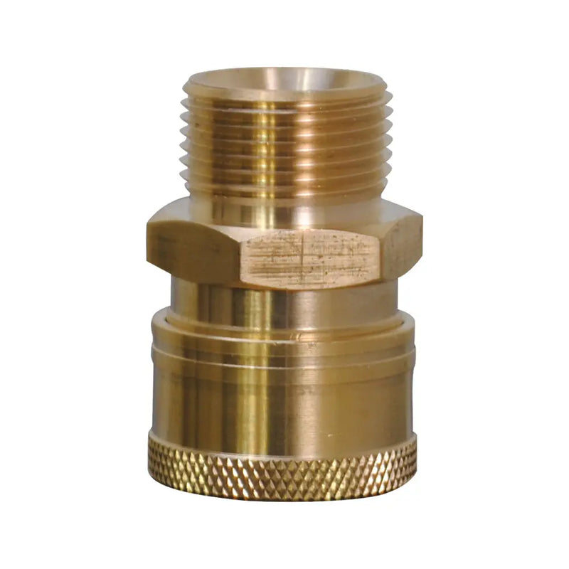 Male M22 x 3/8" MNPT Brass Coupler BE Power Equipment