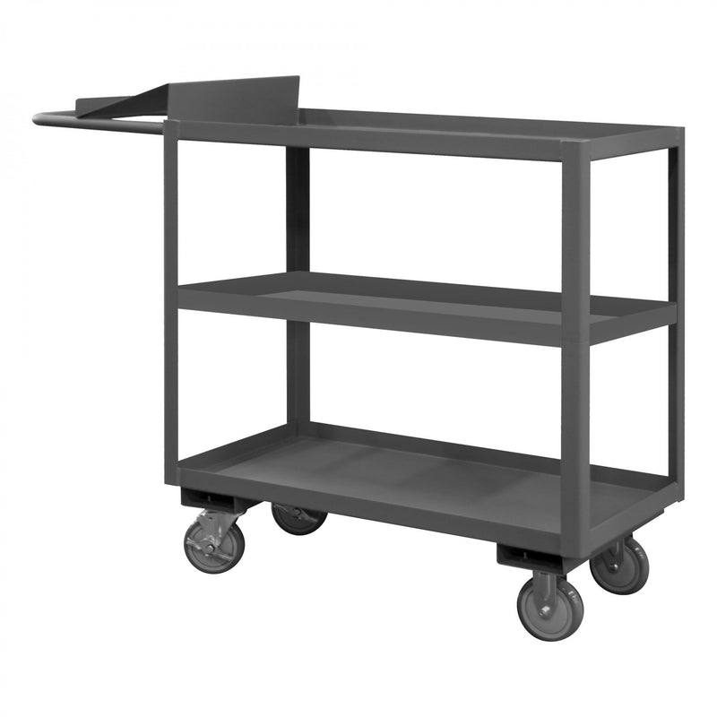 Durham Order Picking Cart With 5" x 1-1/4" Polyurethane Casters