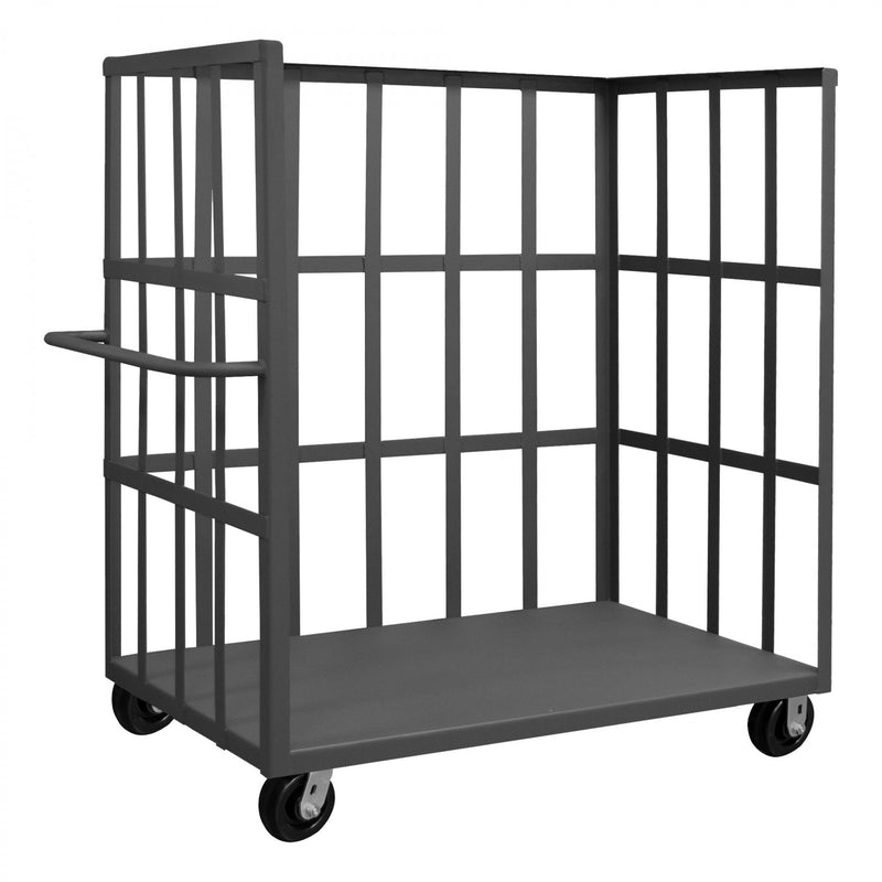 Durham Bulk Stock/Package Mover, 14 Gauge Steel, 3000 lbs. Capacity, Base Shelf Only, 72 x 36, Flush