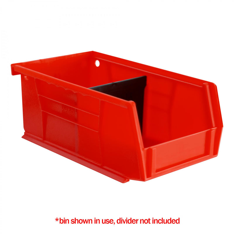 Durham Plastic, Hook-On-Bin, 4 X 7 X 3, Red (Pack of 24)
