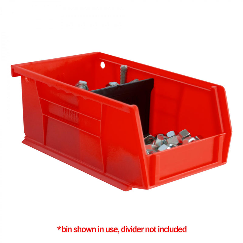 Durham Plastic, Hook-On-Bin, 4 X 7 X 3, Red (Pack of 24)