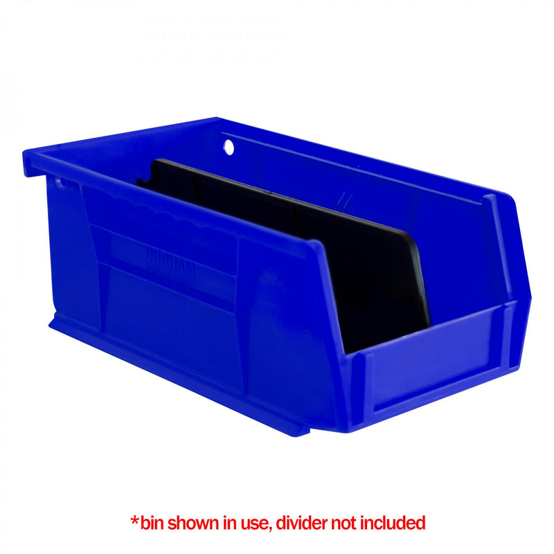 Durham Plastic, Hook-On-Bin, 4 X 7 X 3, Blue (Pack of 24)