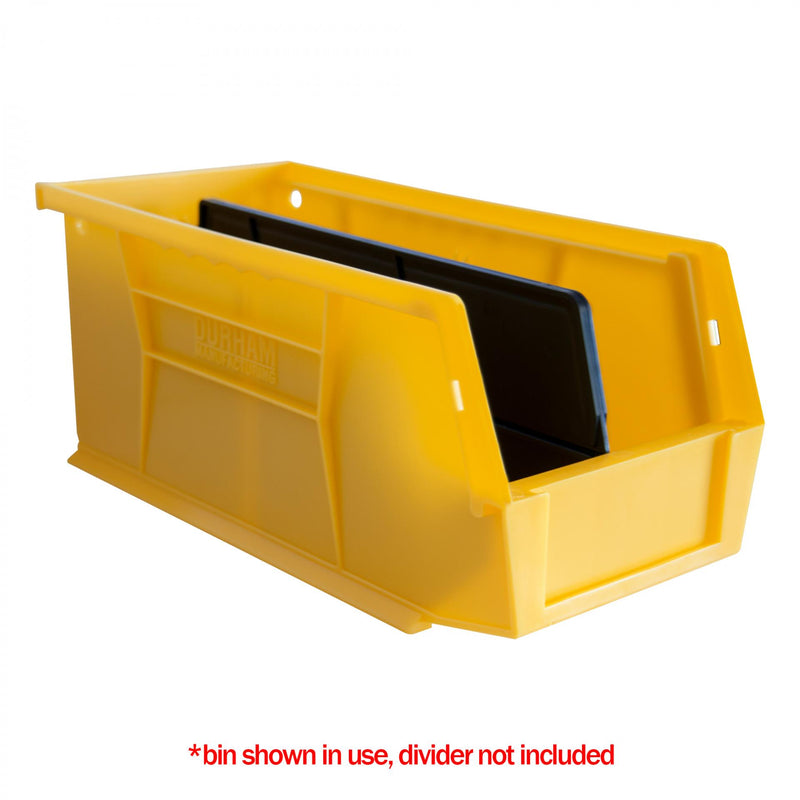 Durham Plastic, Hook-On-Bin, 6 X 11 X 5, Yellow (Pack of 12)