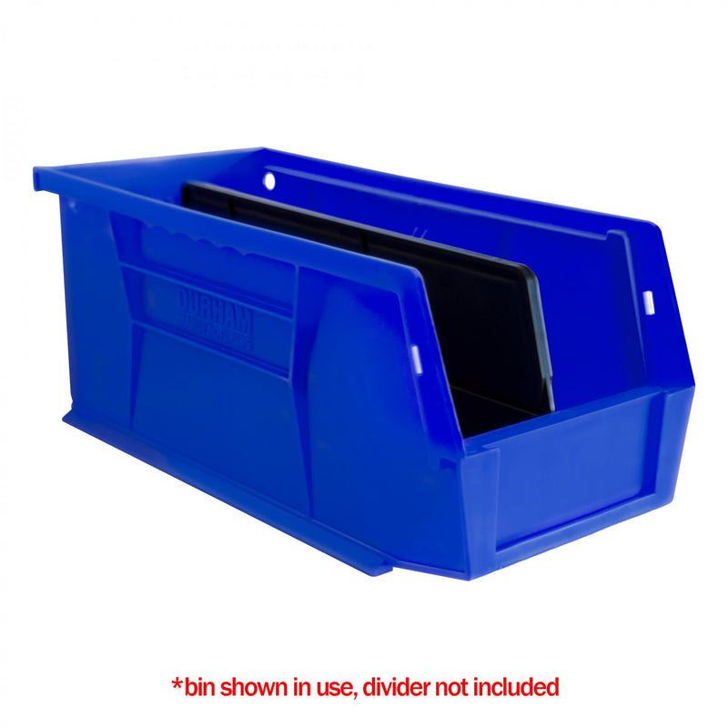 Durham Plastic, Hook-On-Bin, 6 X 11 X 5, Blue (Pack of 12)