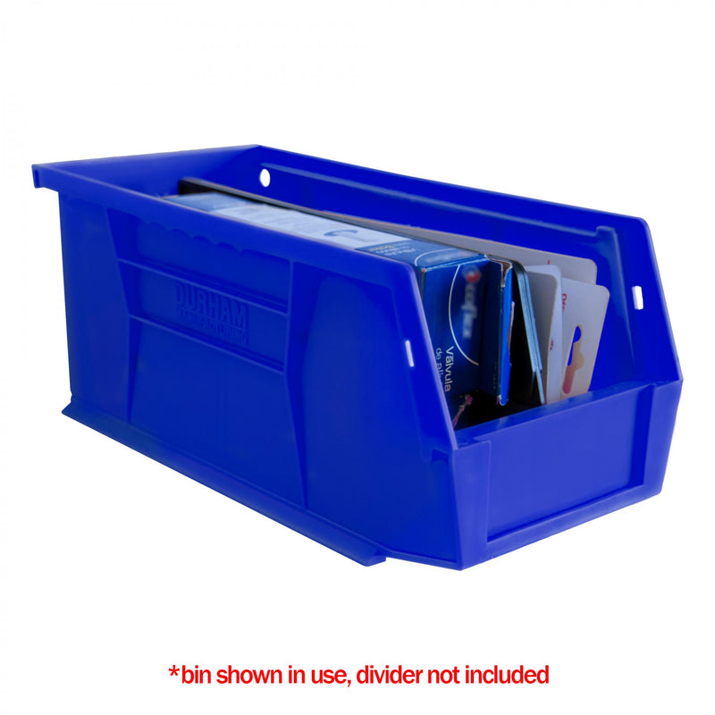 Durham Plastic, Hook-On-Bin, 6 X 11 X 5, Blue (Pack of 12)