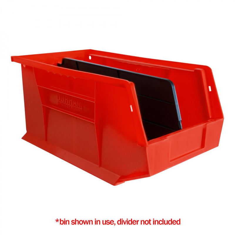 Durham Plastic, Hook-On-Bin, 8 X 15 X 7, Red (Pack of 12)