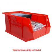 Durham Plastic, Hook-On-Bin, 8 X 15 X 7, Red (Pack of 12)
