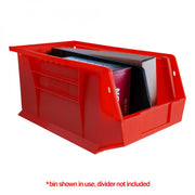 Durham Plastic, Hook-On-Bin, 8 X 15 X 7, Red (Pack of 12)