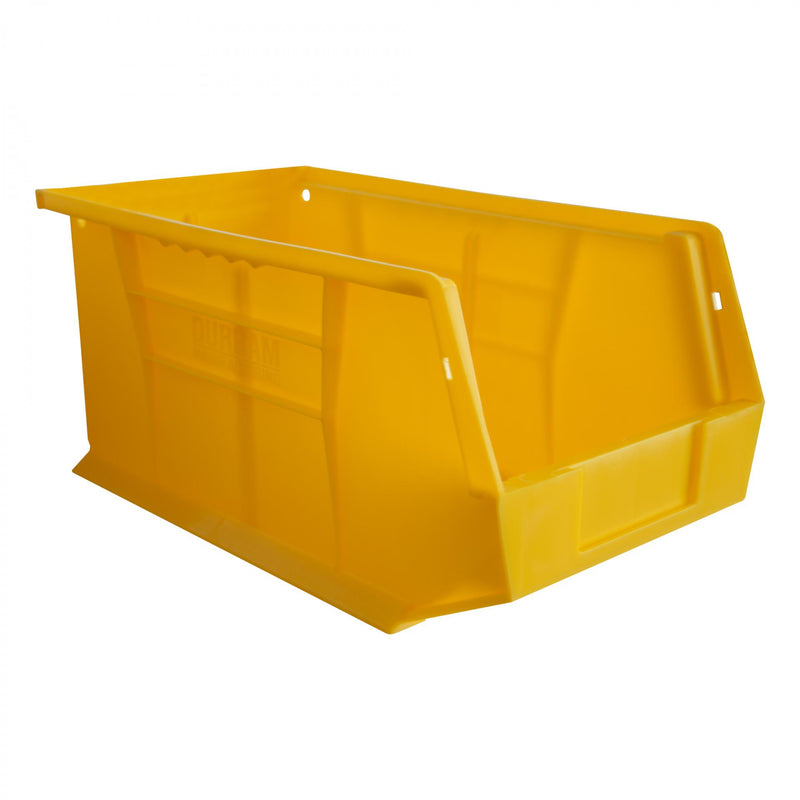 Durham Plastic, Hook-On-Bin, 8 X 15 X 7, Yellow (Pack of 12)