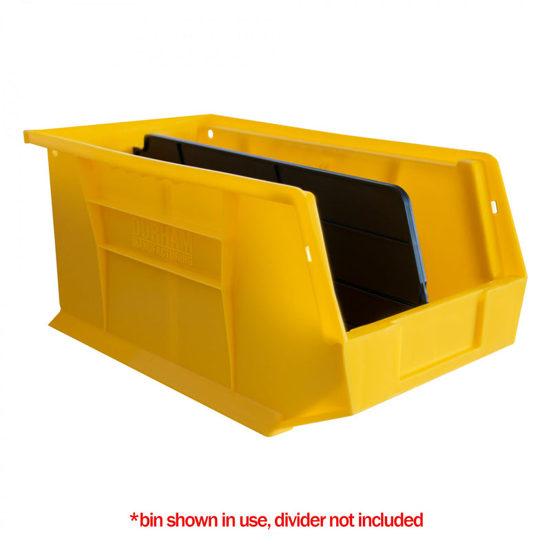 Durham Plastic, Hook-On-Bin, 8 X 15 X 7, Yellow (Pack of 12)