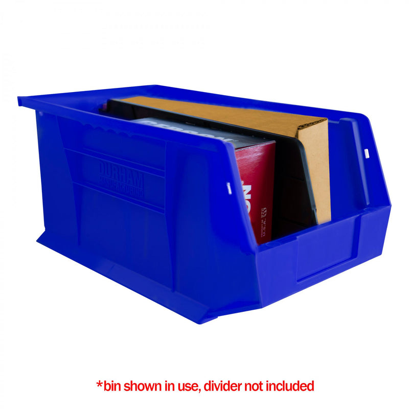 Durham Plastic, Hook-On-Bin, 8 X 15 X 7, Blue (Pack of 12)