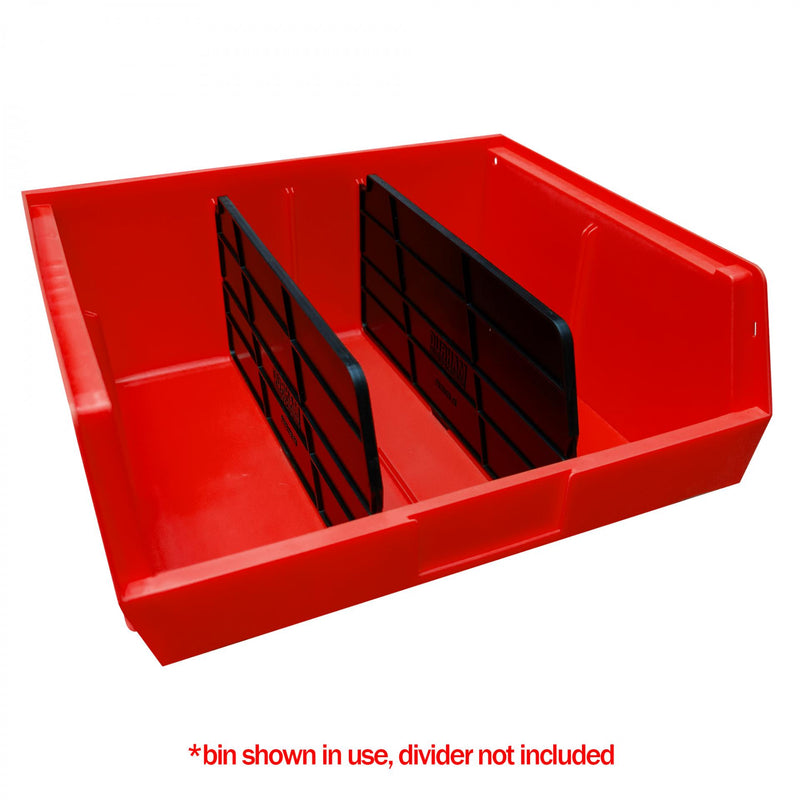 Durham Plastic, Hook-On-Bin, 16 X 15 X 7, Red (Pack of 6)