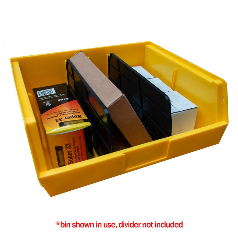 Durham Plastic, Hook-On-Bin, 16 X 15 X 7, Yellow (Pack of 6)