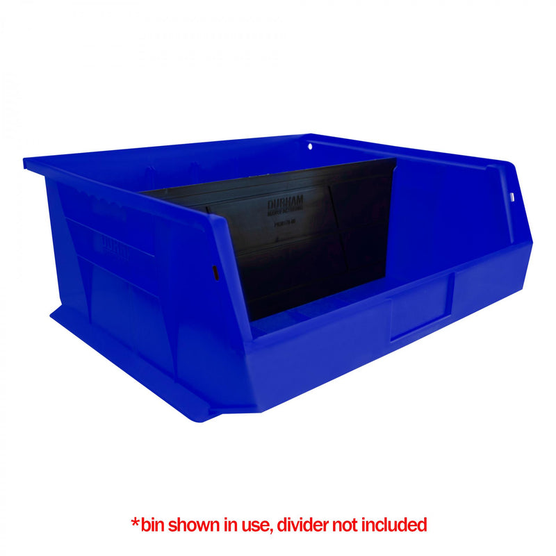 Durham Plastic, Hook-On-Bin, 16 X 15 X 7, Blue (Pack of 6)