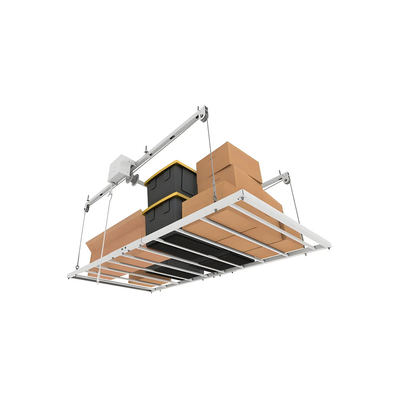 E-Z Storage 4′ x 8′ Retractable Ceiling Storage Garage Lift E-Z Storage