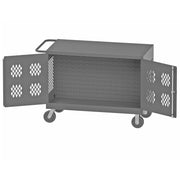 Durham Double Sided, Maintenance Cart, With Louvered Panels