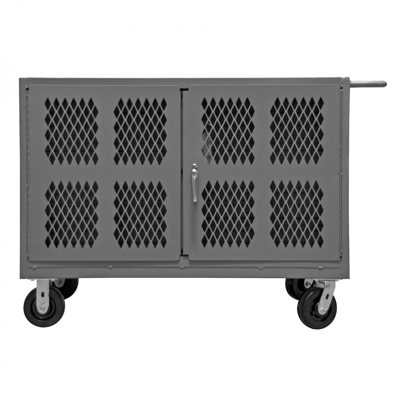 Durham Double Sided, Maintenance Cart, With Louvered Panels