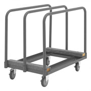 Durham Panel Moving Truck With 5" x 1-1/4" Polyurethane Casters, (4) Swivel With Side Brakes