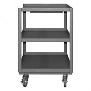 Durham Portable Shop Desk With 5" x 1-1/4" Polyurethane Casters (2) Rigid And (2) Swivel With Side Brakes
