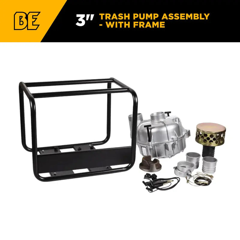 PUMP ASSY 3" TRASH W FRAME BE Power Equipment