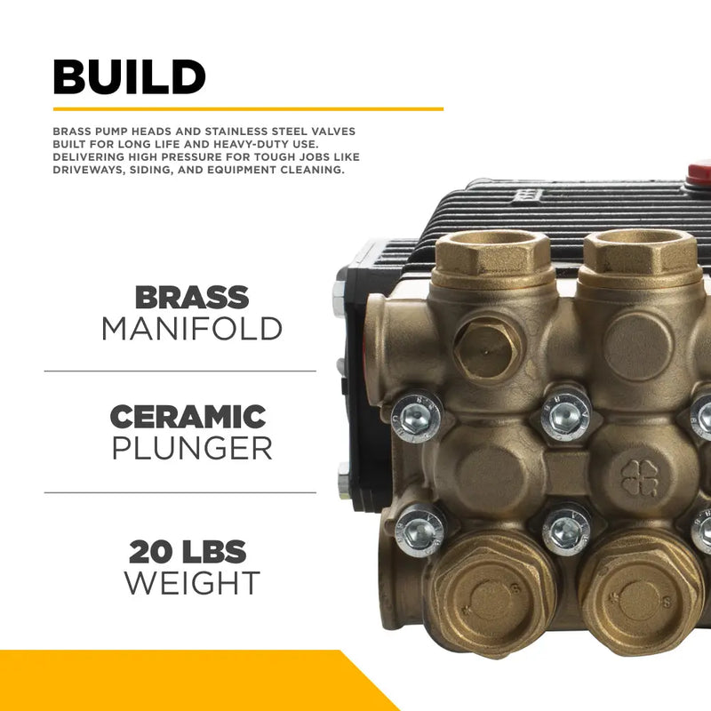 PUMP EZ4040G 4000PSI 4.0GPM (bare pump) BE Power Equipment
