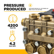 PUMP TSS-1511 3500PSI 4.0GPM (bare pump) BE Power Equipment
