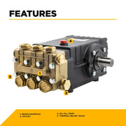 PUMP TSS-1511 3500PSI 4.0GPM (bare pump) BE Power Equipment
