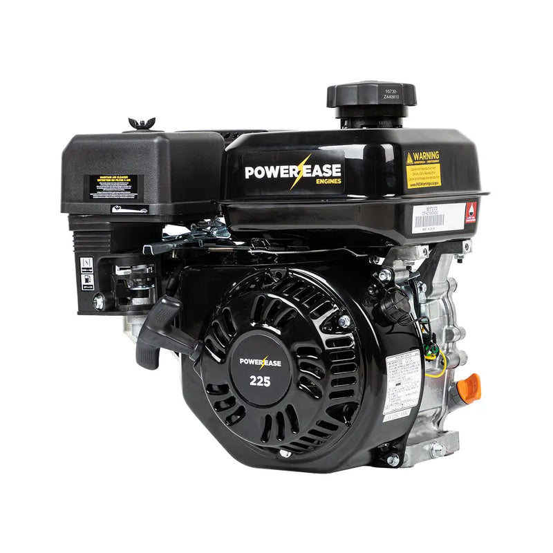 Powerease R225 Engine – 223cc, 6.03 HP, 3/4" Horizontal Shaft BE Power Equipment