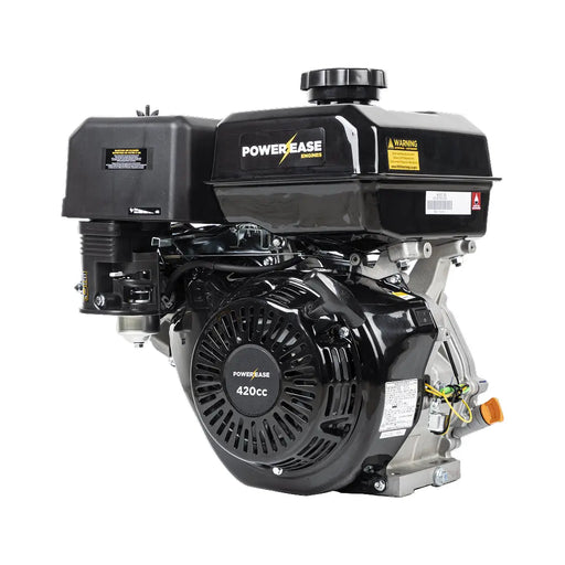 Powerease R420 Engine – 420cc, 12.6 HP, 1" Horizontal Shaft BE Power Equipment