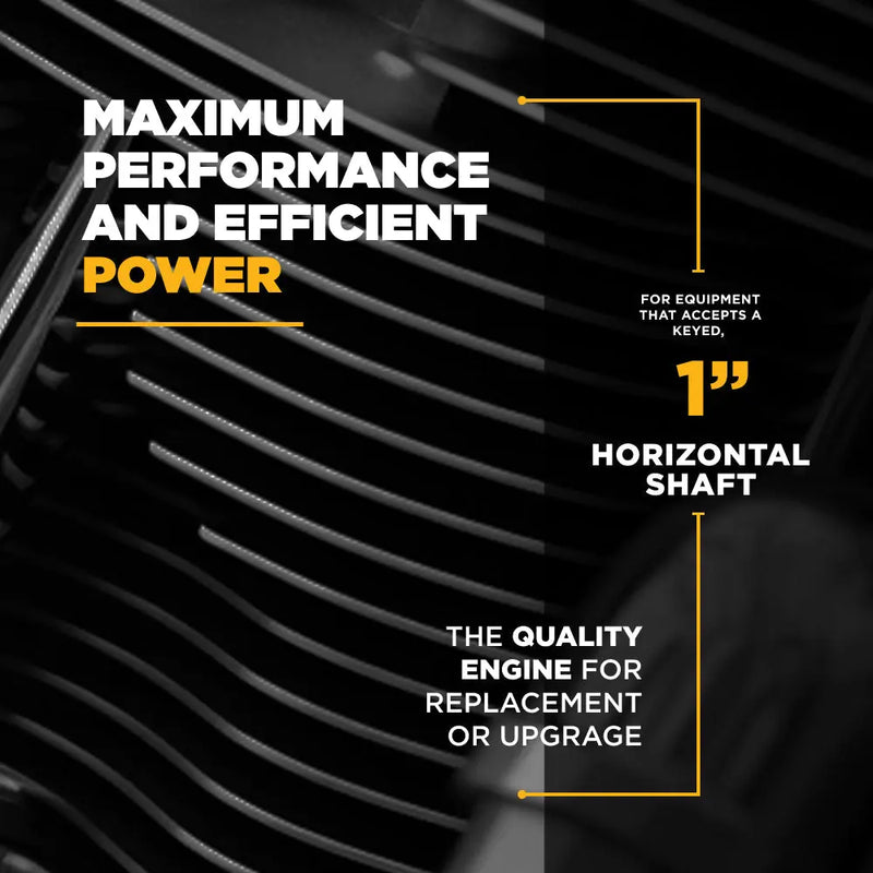 Powerease R420 Engine – 420cc, 12.6 HP, 1" Horizontal Shaft BE Power Equipment