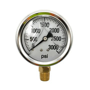 Pressure Gauge Glycerin, Stainless Steel BE Power Equipment