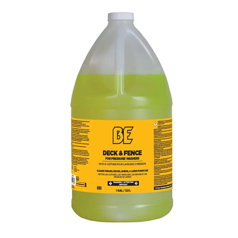 Pressure Washer Deck and Fence Detergent – 1 Gallon (4 Pack) BE Power Equipment