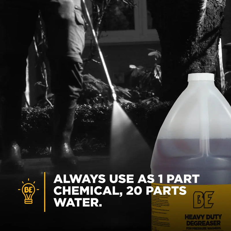 Pressure Washer Heavy Duty Degreaser – 1 Gallon (4 Pack) BE Power Equipment