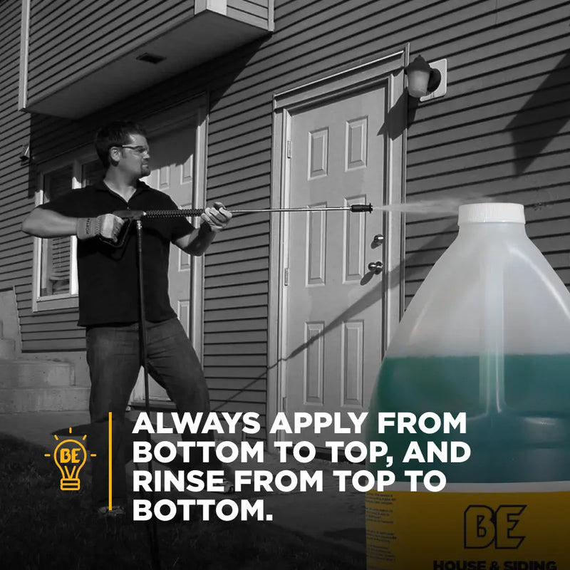 Pressure Washer House and Siding Detergent – 1 Gallon (4 Pack) BE Power Equipment