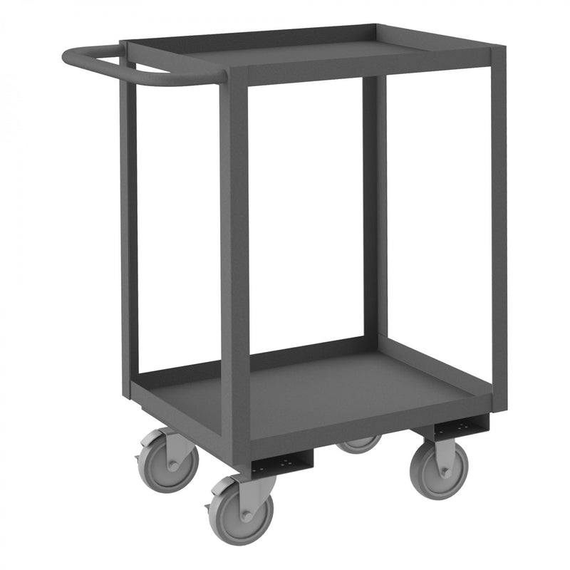 Durham Stock Cart, 2 Shelves, 18 x 24, 14 Gauge, 1200 lbs. Capacity