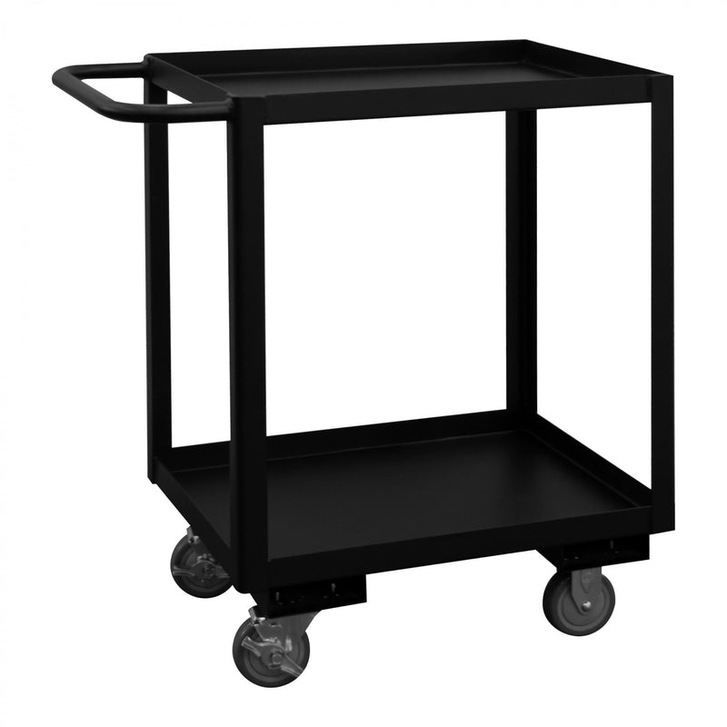 Durham Stock Cart, 2 Shelves, 18 x 36, 14 Gauge, 1200 lbs. Capacity