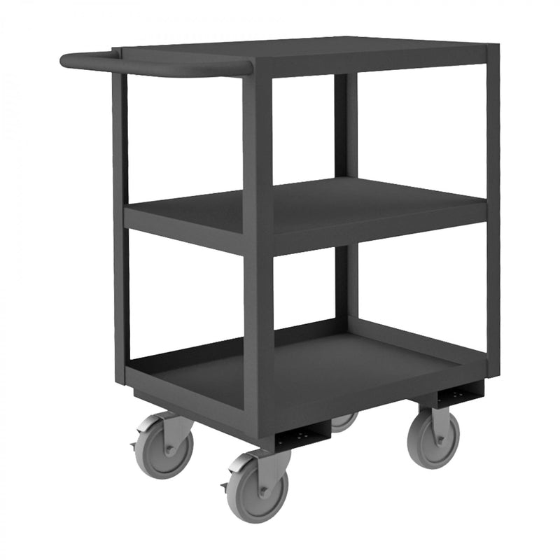 Durham Stock Cart, 3 Shelves, 18 x 24, 14 Gauge, 1200 lbs. Capacity