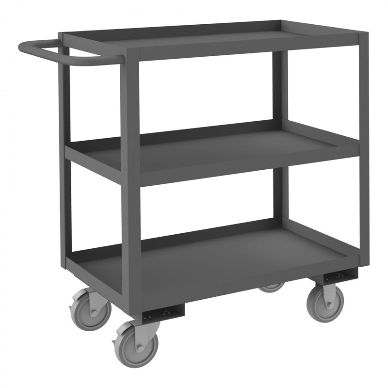 Durham Stock Cart, 3 Shelves, 18 x 32, 14 Gauge, 1200 lbs. Capacity
