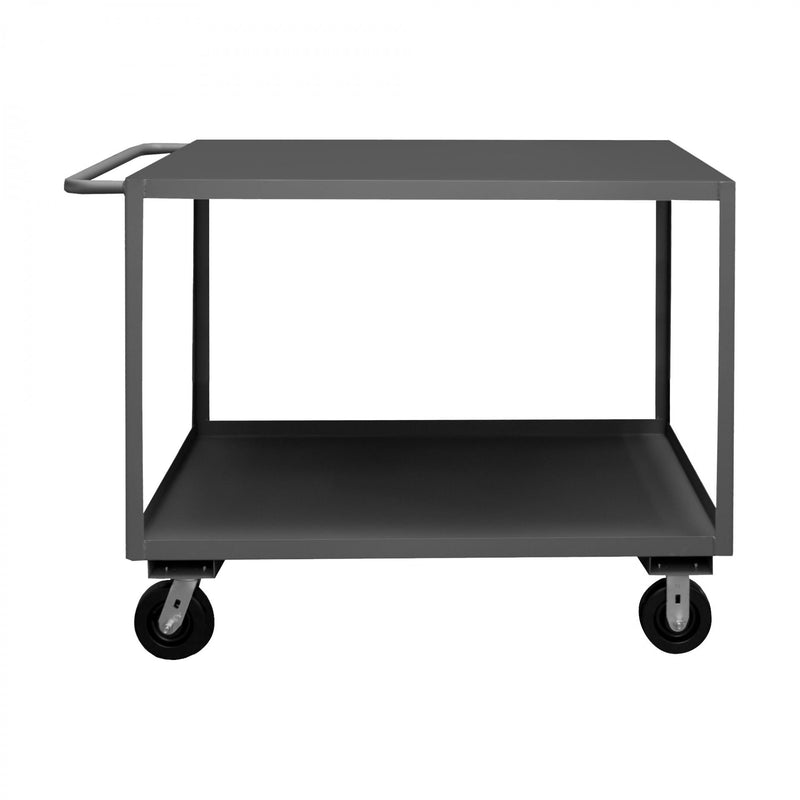 Durham Stock Cart, 2 Shelves, 18 x 36, 14 Gauge, 3000 lbs. Capacity
