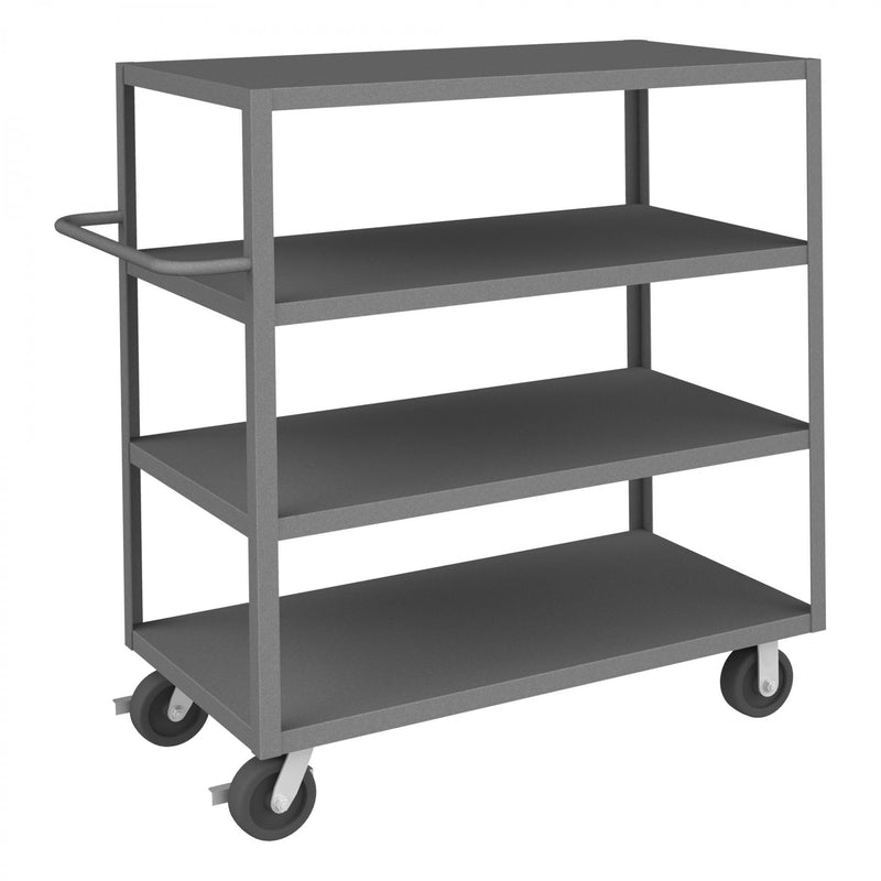 Durham Stock Cart, 4 Shelves, 24 x 48, 14 Gauge, 3000 lbs. Capacity